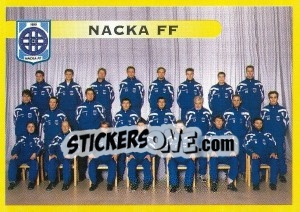 Cromo Nacka FF (Lagbild) - Fotboll. Allsvenskan 1999 - Panini
