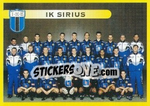 Cromo IK Sirius (Lagbild) - Fotboll. Allsvenskan 1999 - Panini