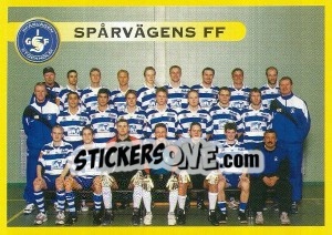 Cromo Spårvägens FF (Lagbild) - Fotboll. Allsvenskan 1999 - Panini