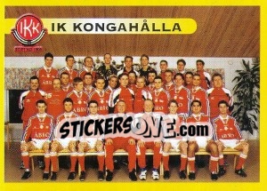 Cromo IK Kongahålla (Lagbild) - Fotboll. Allsvenskan 1999 - Panini