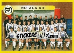 Cromo Motala AIF (Lagbild) - Fotboll. Allsvenskan 1999 - Panini