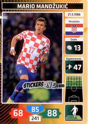 Sticker Mario Mandžukic (Croatia) - Die Fußballstars 2014 präsentiert von CBF Brasil n. 11 - Panini