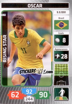Sticker Oscar (Brazil) - Die Fußballstars 2014 präsentiert von CBF Brasil n. 56 - Panini