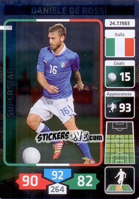 Sticker Daniele de Rossi (Italy) - Die Fußballstars 2014 präsentiert von CBF Brasil n. 71 - Panini