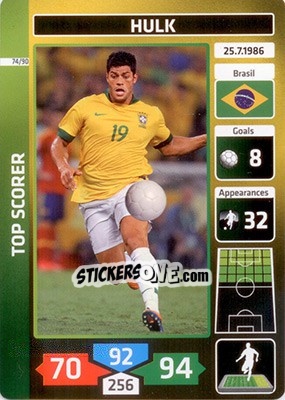 Sticker Hulk (Brazil) - Die Fußballstars 2014 präsentiert von CBF Brasil - Panini