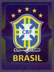 Sticker CBF Logo - Estrelas da Seleção o Brasil na Copa do Mundo de 2010 n. 2 - Panini