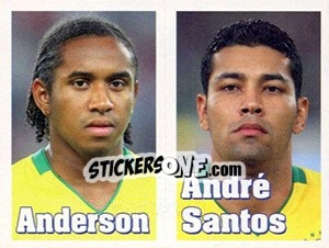 Cromo Anderson / André Santos - Estrelas da Seleção o Brasil na Copa do Mundo de 2010 - Panini