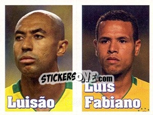 Figurina Luisão - Luís Fabiano - Estrelas da Seleção o Brasil na Copa do Mundo de 2010 - Panini
