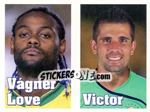 Sticker Vágner Love / Victor - Estrelas da Seleção o Brasil na Copa do Mundo de 2010 n. 23 - Panini