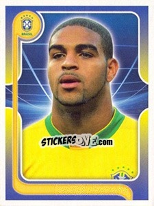 Sticker Adriano (Portrait) - Estrelas da Seleção o Brasil na Copa do Mundo de 2010 - Panini