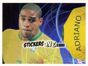 Figurina Adriano (Camiseta) - Estrelas da Seleção o Brasil na Copa do Mundo de 2010 - Panini