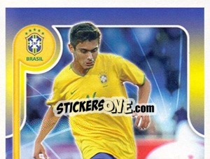 Cromo Alex no movimento - Estrelas da Seleção o Brasil na Copa do Mundo de 2010 - Panini