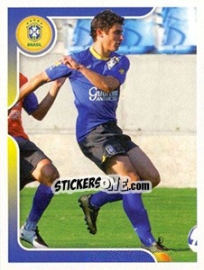 Sticker Alex no treinamento - Estrelas da Seleção o Brasil na Copa do Mundo de 2010 n. 34 - Panini