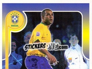 Sticker Alex Costa no movimento - Estrelas da Seleção o Brasil na Copa do Mundo de 2010 n. 36 - Panini