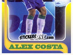 Sticker Alex Costa no movimento - Estrelas da Seleção o Brasil na Copa do Mundo de 2010 n. 37 - Panini
