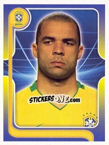 Sticker Alex Costa (Portrait) - Estrelas da Seleção o Brasil na Copa do Mundo de 2010 - Panini