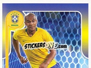 Figurina Alex Silva no movimento - Estrelas da Seleção o Brasil na Copa do Mundo de 2010 - Panini