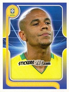 Sticker Alex Silva (Portrait) - Estrelas da Seleção o Brasil na Copa do Mundo de 2010 - Panini