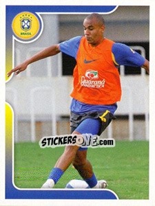 Sticker Alex Silva no treinamento - Estrelas da Seleção o Brasil na Copa do Mundo de 2010 n. 46 - Panini