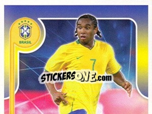 Cromo Anderson no movimento - Estrelas da Seleção o Brasil na Copa do Mundo de 2010 - Panini
