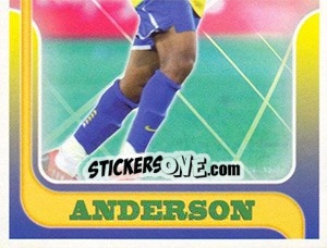 Cromo Anderson no movimento - Estrelas da Seleção o Brasil na Copa do Mundo de 2010 - Panini