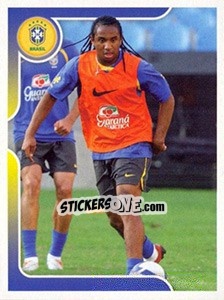 Sticker Anderson no treinamento - Estrelas da Seleção o Brasil na Copa do Mundo de 2010 n. 52 - Panini