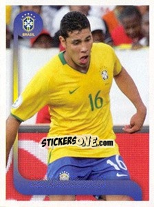 Sticker André Santos jogo - Estrelas da Seleção o Brasil na Copa do Mundo de 2010 n. 56 - Panini