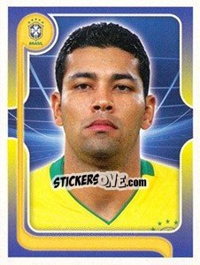 Sticker André Santos (Portrait) - Estrelas da Seleção o Brasil na Copa do Mundo de 2010 - Panini