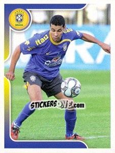 Figurina André Santos no treinamento - Estrelas da Seleção o Brasil na Copa do Mundo de 2010 n. 58 - Panini