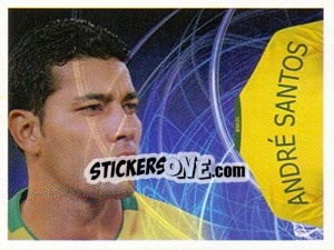 Sticker André Santos (Camiseta) - Estrelas da Seleção o Brasil na Copa do Mundo de 2010 n. 59 - Panini