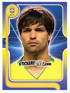 Sticker Diego (Portrait) - Estrelas da Seleção o Brasil na Copa do Mundo de 2010 - Panini