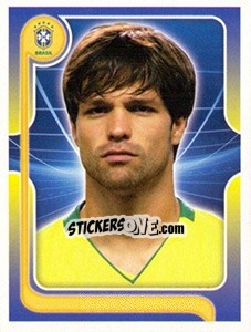 Sticker Diego (Portrait) - Estrelas da Seleção o Brasil na Copa do Mundo de 2010 n. 69 - Panini