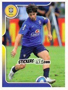 Sticker Diego no treinamento - Estrelas da Seleção o Brasil na Copa do Mundo de 2010 n. 70 - Panini