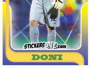 Sticker Doni no movimento - Estrelas da Seleção o Brasil na Copa do Mundo de 2010 n. 73 - Panini