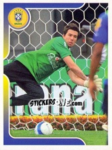 Sticker Doni no treinamento - Estrelas da Seleção o Brasil na Copa do Mundo de 2010 - Panini