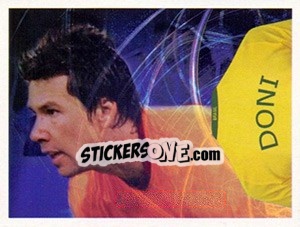 Sticker Doni (Camiseta) - Estrelas da Seleção o Brasil na Copa do Mundo de 2010 - Panini