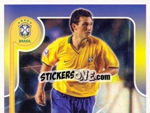 Sticker Elano no movimento - Estrelas da Seleção o Brasil na Copa do Mundo de 2010 n. 78 - Panini
