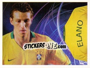 Sticker Elano (Camiseta) - Estrelas da Seleção o Brasil na Copa do Mundo de 2010 n. 83 - Panini
