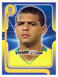 Sticker Felipe Melo (Portrait) - Estrelas da Seleção o Brasil na Copa do Mundo de 2010 n. 87 - Panini