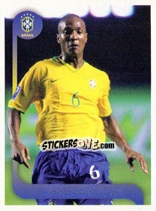 Sticker Gilberto jogo - Estrelas da Seleção o Brasil na Copa do Mundo de 2010 n. 92 - Panini