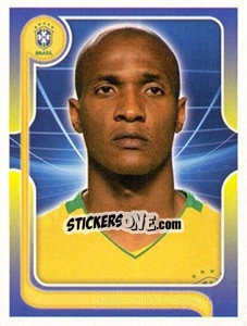 Sticker Gilberto (Portrait) - Estrelas da Seleção o Brasil na Copa do Mundo de 2010 n. 93 - Panini