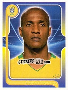 Sticker Gilberto (Portrait) - Estrelas da Seleção o Brasil na Copa do Mundo de 2010 - Panini