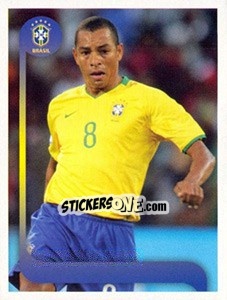 Sticker Gilberto Silva jogo - Estrelas da Seleção o Brasil na Copa do Mundo de 2010 n. 98 - Panini