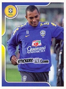 Sticker Gilberto Silva no treinamento - Estrelas da Seleção o Brasil na Copa do Mundo de 2010 - Panini