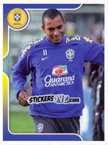 Figurina Gilberto Silva no treinamento - Estrelas da Seleção o Brasil na Copa do Mundo de 2010 - Panini