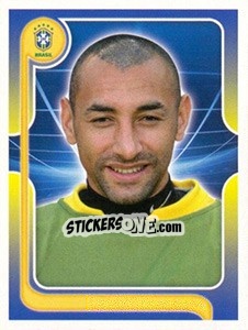 Sticker Gomes (Portrait) - Estrelas da Seleção o Brasil na Copa do Mundo de 2010 - Panini