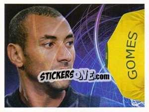 Sticker Gomes (Camiseta) - Estrelas da Seleção o Brasil na Copa do Mundo de 2010 n. 107 - Panini