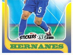 Sticker Hernanes no movimento - Estrelas da Seleção o Brasil na Copa do Mundo de 2010 n. 109 - Panini