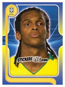 Cromo Jô (Portrait) - Estrelas da Seleção o Brasil na Copa do Mundo de 2010 n. 117 - Panini