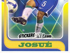 Cromo Josué no movimento - Estrelas da Seleção o Brasil na Copa do Mundo de 2010 - Panini